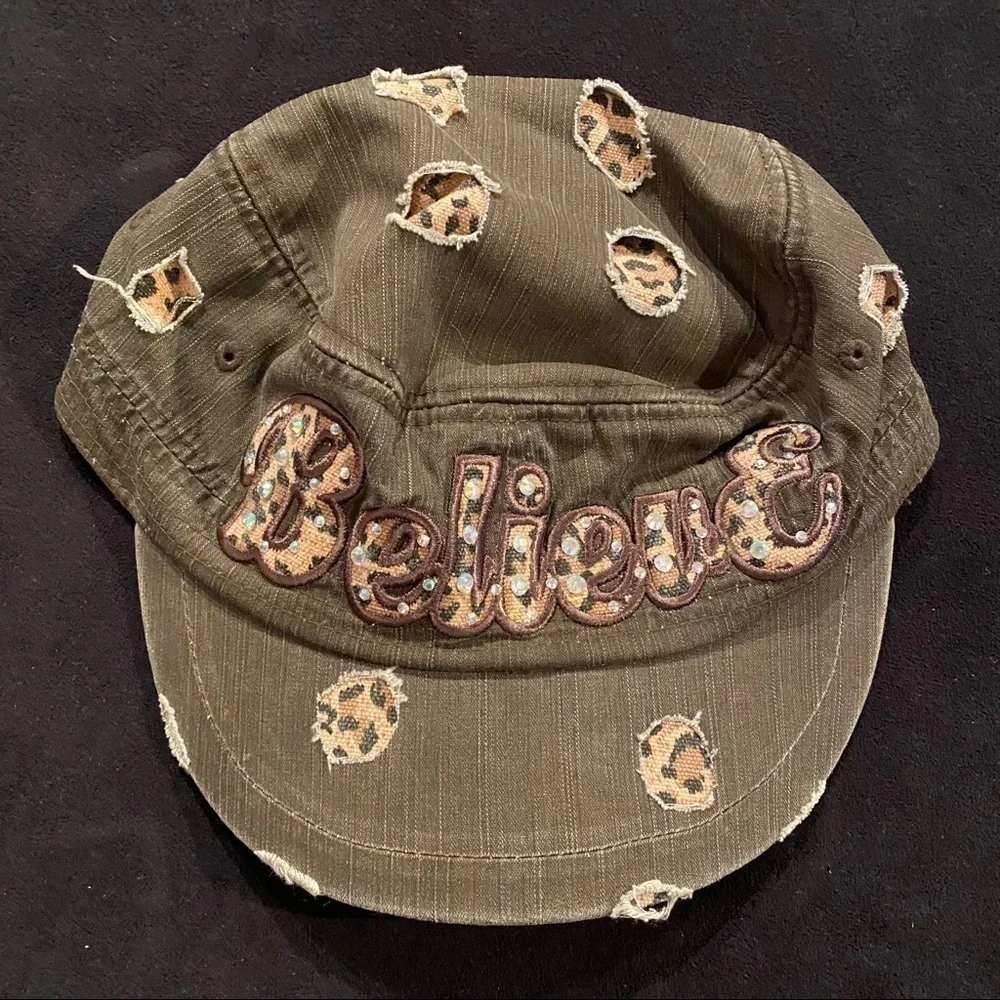 Cute bedazzled camo hat